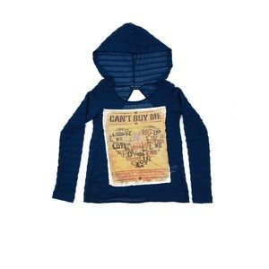 Clas-Sic Womens Sweater Blue Small